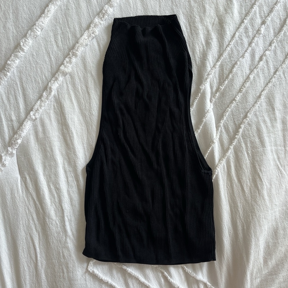 & Other Stories Black Turtle Neck tank top